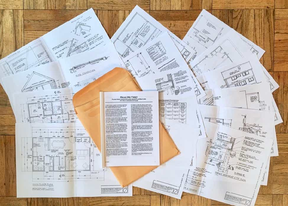 The 2 Story Universal Cottage House Plans Kit from CountryPlans.com includes everything seen here.