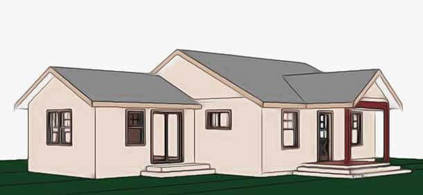 2 Story Universal Cottage. Country House Plans